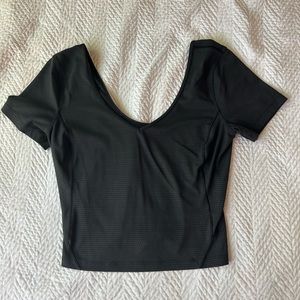 Lululemon Align T-Shirt in Polka Squat Emboss Black